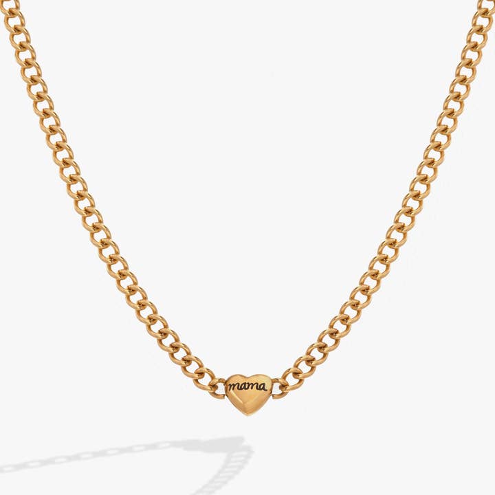 Mama Curb Chain Necklace for wholesale by Alex and Ani