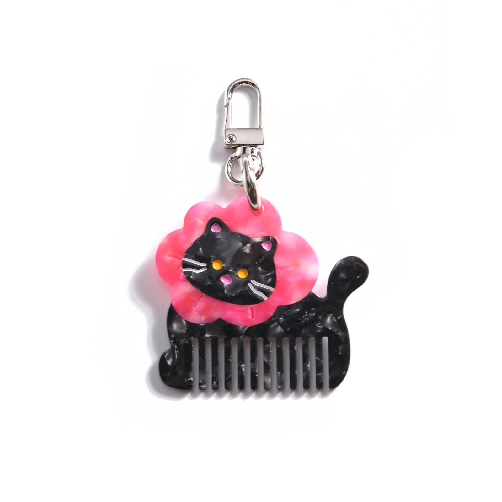 SoapElenGlen – Porta-chaves - Mulher por atacado – Acessórios de Chave Mini Pente de Cabelo Gato & Pato Brincalhão6