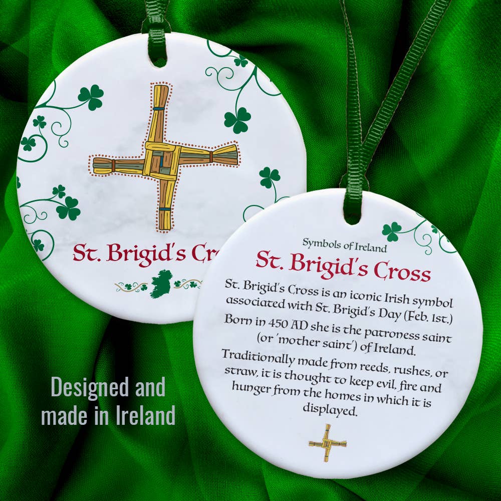 Aran Art Studio – wholesale Prydnad – ”St Brigids Cross” - Symboler för Irlands prydnad2