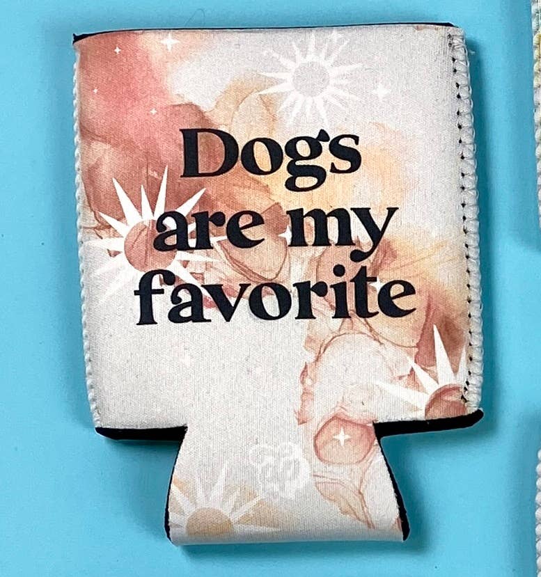 The Dapper Paw - Vente Housses de boisson - Les chiens sont mon isolant de canettes en néoprène préféré0