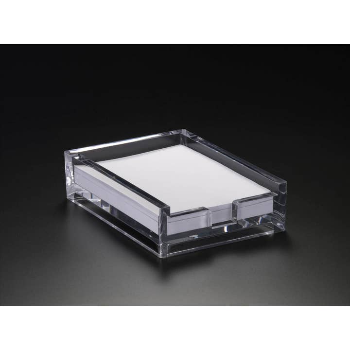 Huang Acrylic - Wholesale Desk Organizer - 4 X 6 Thick Note Pad Holder (W/ Paper)3