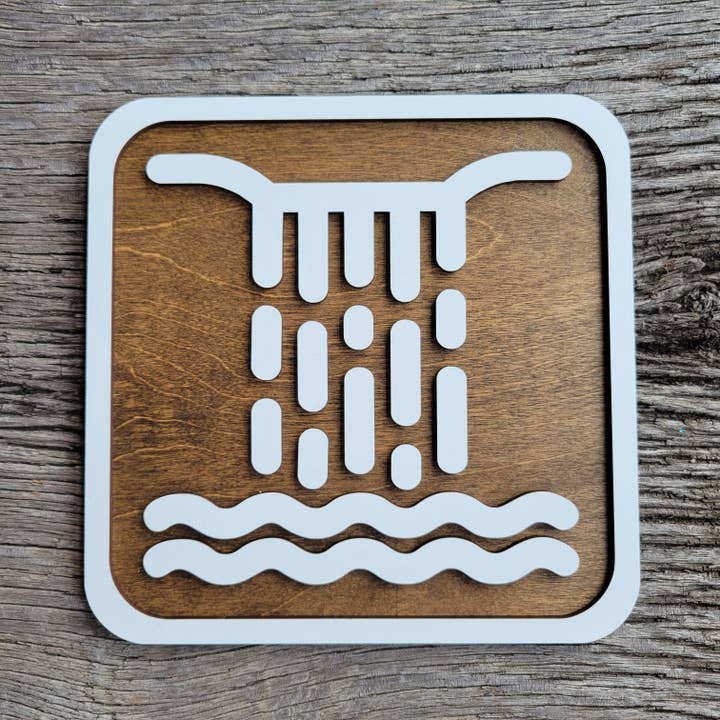 Panneau de la cascade du parc national pour la vente par cherelle lynne