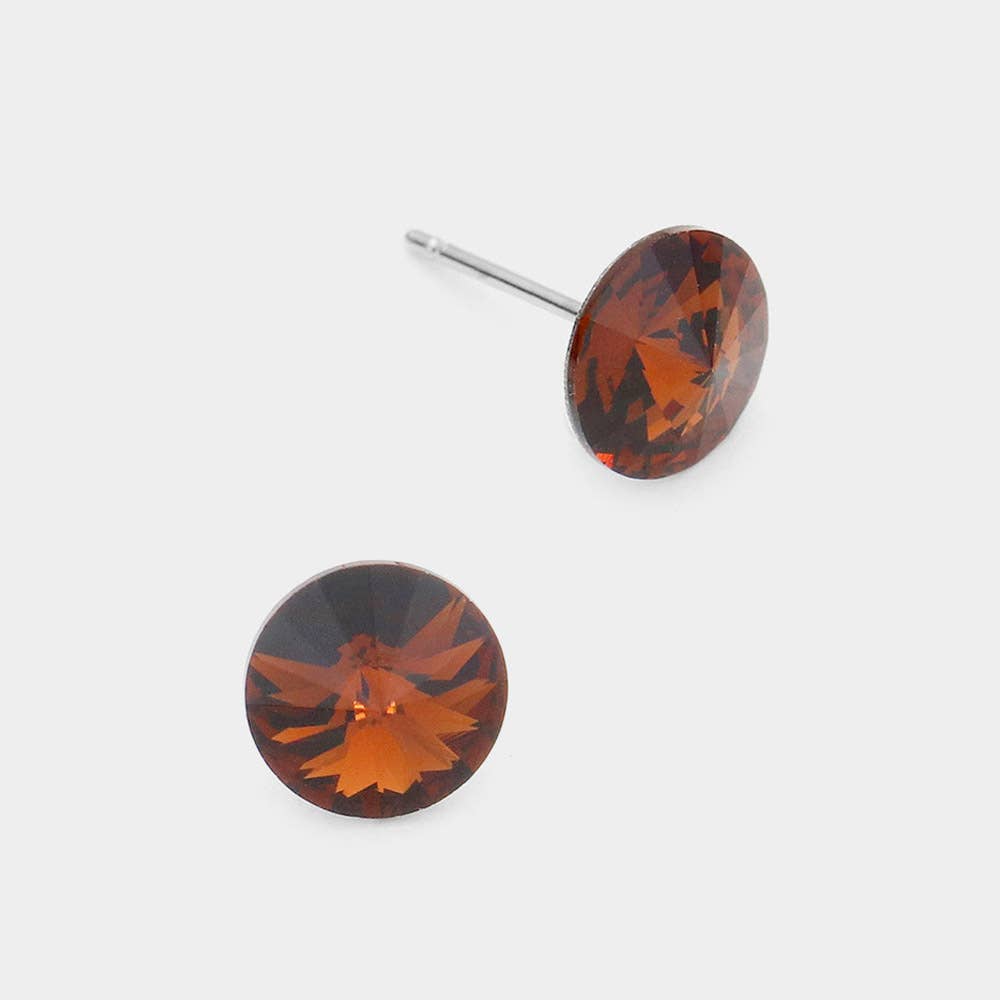 Sensibling Corp. - Wholesale Knopjes/oorstekers - 8 mm ronde kristallen oorknopjes29