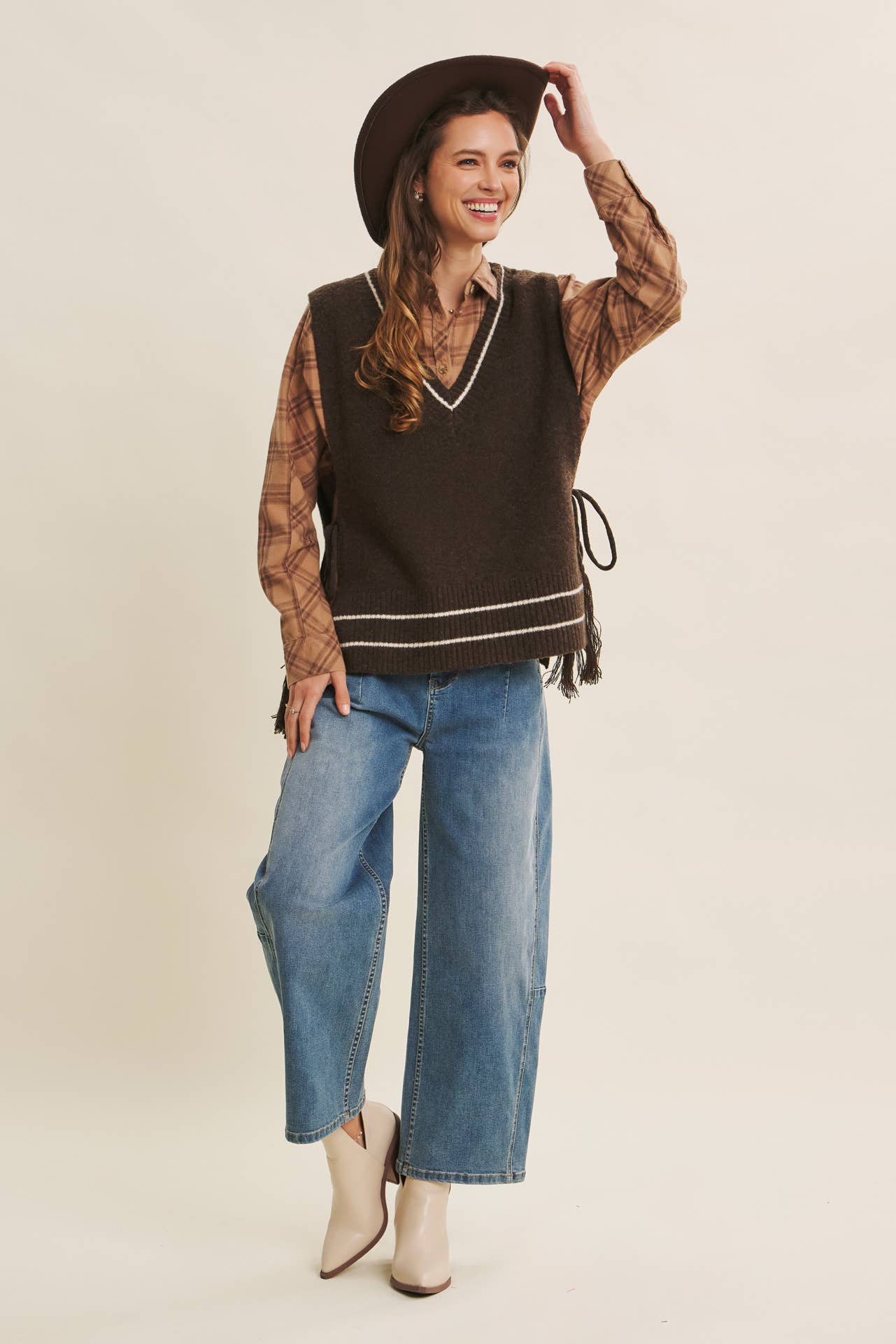 DENIM LAVÉ JEANS VINTAGE LAVÉS EXTENSIBLES ET SURDIMENSIONNÉS SANS EFFORT en vente sur Faire11