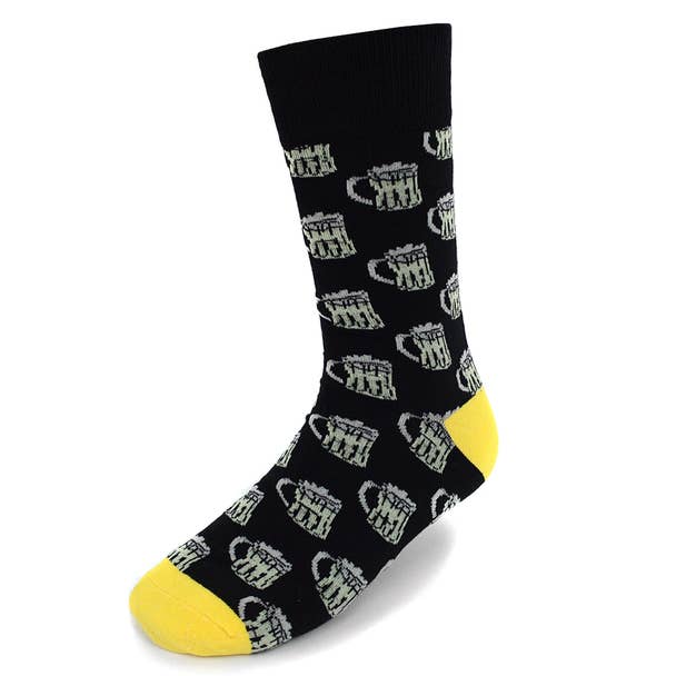 Selini New York - Wholesale Socks - Men's - Men's Beer Mugs Novelty Socks3