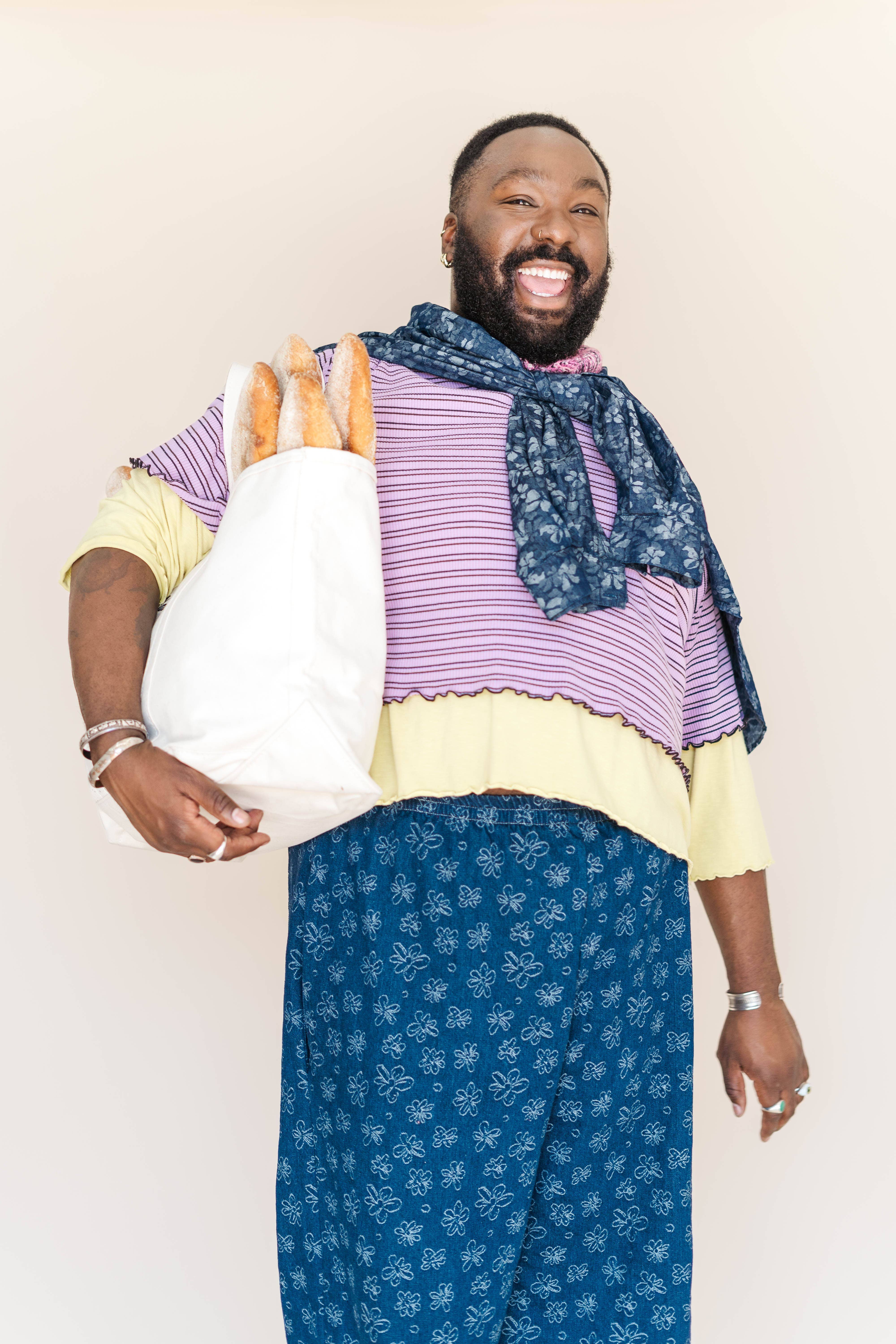 Nettle Studios - Wholesale Button Down Shirt - Unisex - Size Inclusive Plus Size Unisex Floral Chambray Button Up20