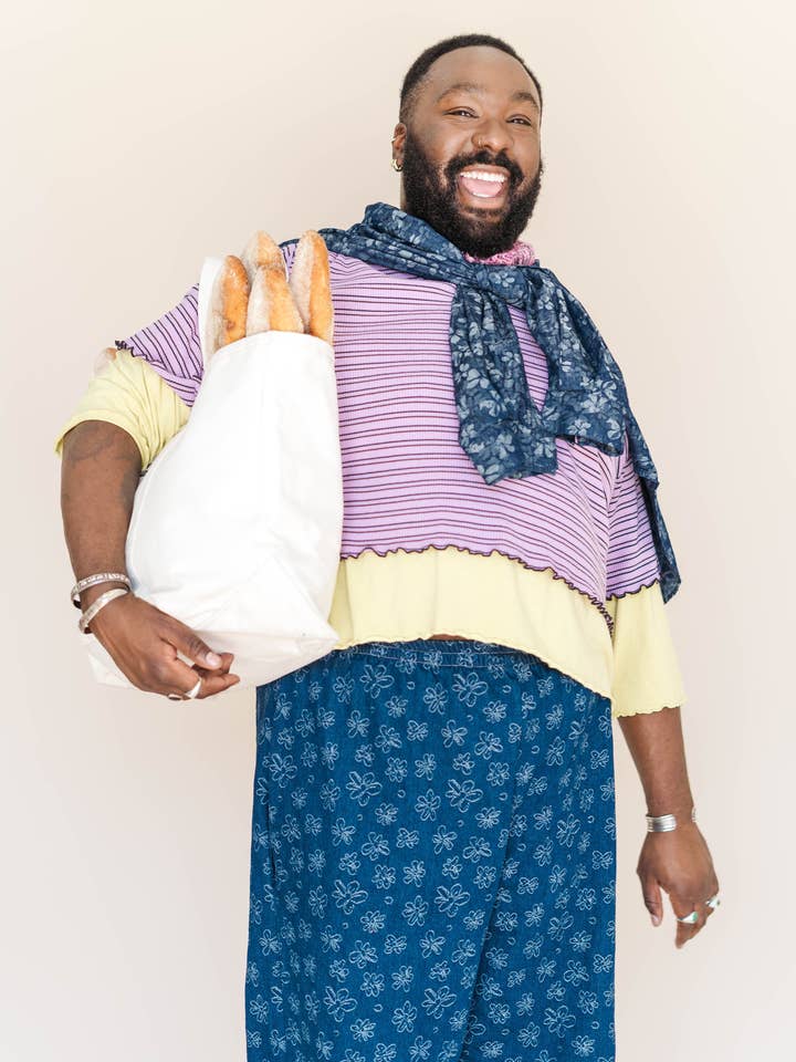 Nettle Studios - Wholesale Button Down Shirt - Unisex - Size Inclusive Plus Size Unisex Floral Chambray Button Up20