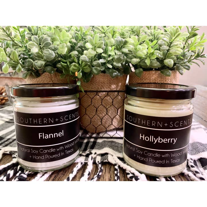 Southern Attitude Designs Inc - Wholesale Jar/Filled Candle - 9oz Soy Based Wood Wick Candles