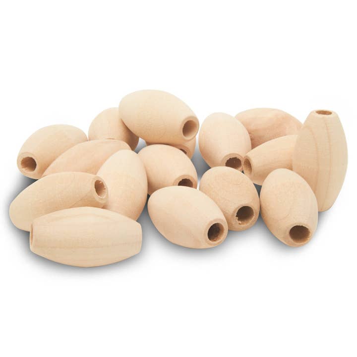Woodpeckers Crafts - Wholesale Craft Supplies - Wooden Oval Beads11