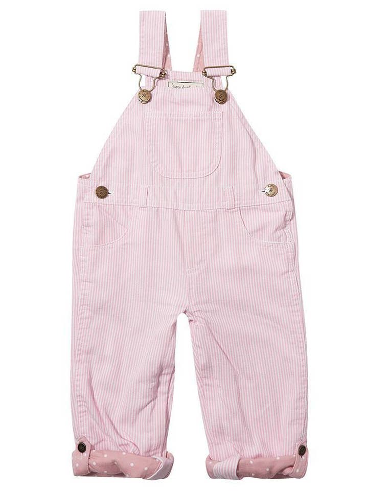 Pink Stripe Dungarees for wholesale by Dotty Dungarees