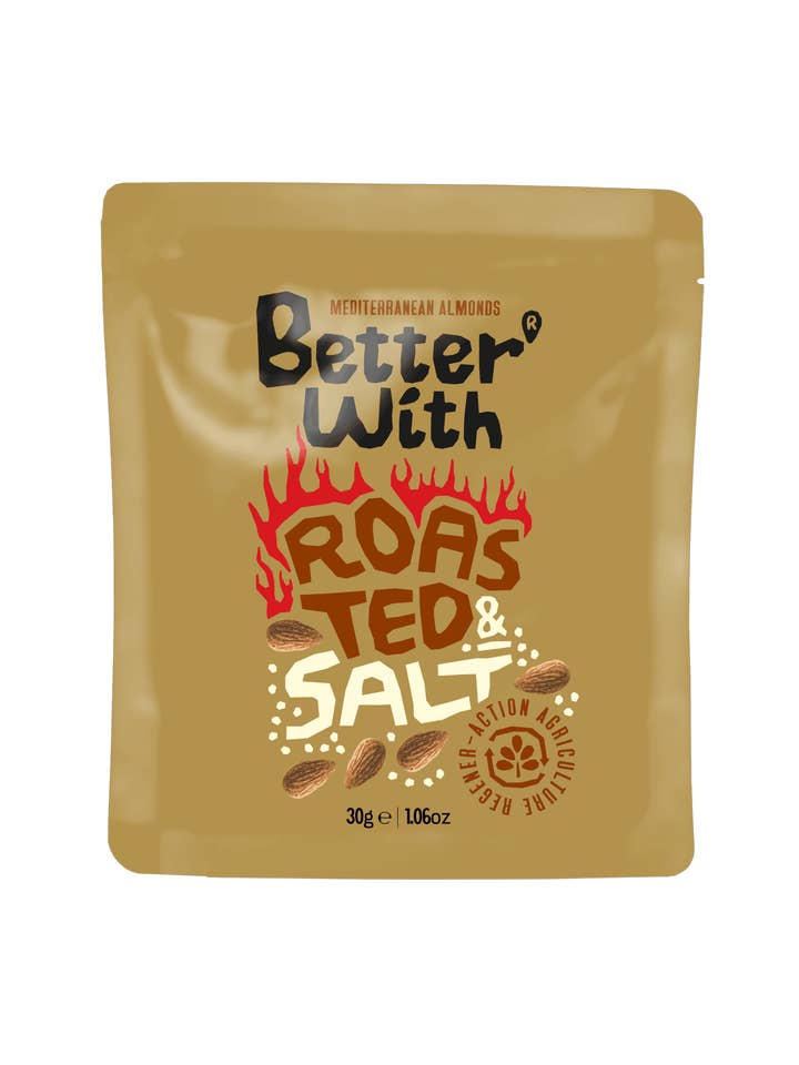 Almonds Better With Roasted and Salt - 30g for wholesale by Better With Almonds