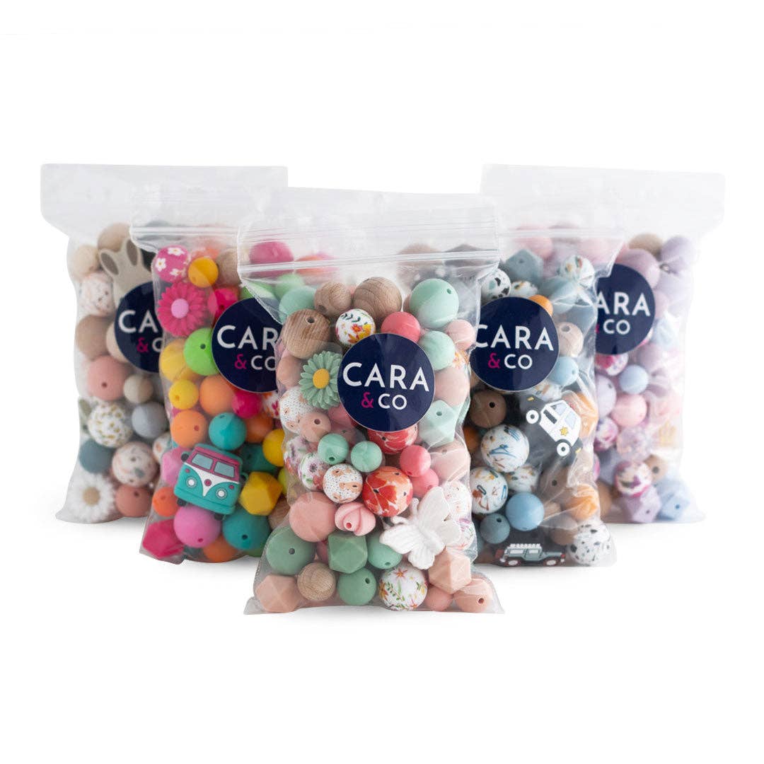 Cara & Co Silicone Craft Supply - Wholesale Craft Supplies - Meadow Flower Theme Silicone Bead Packs2