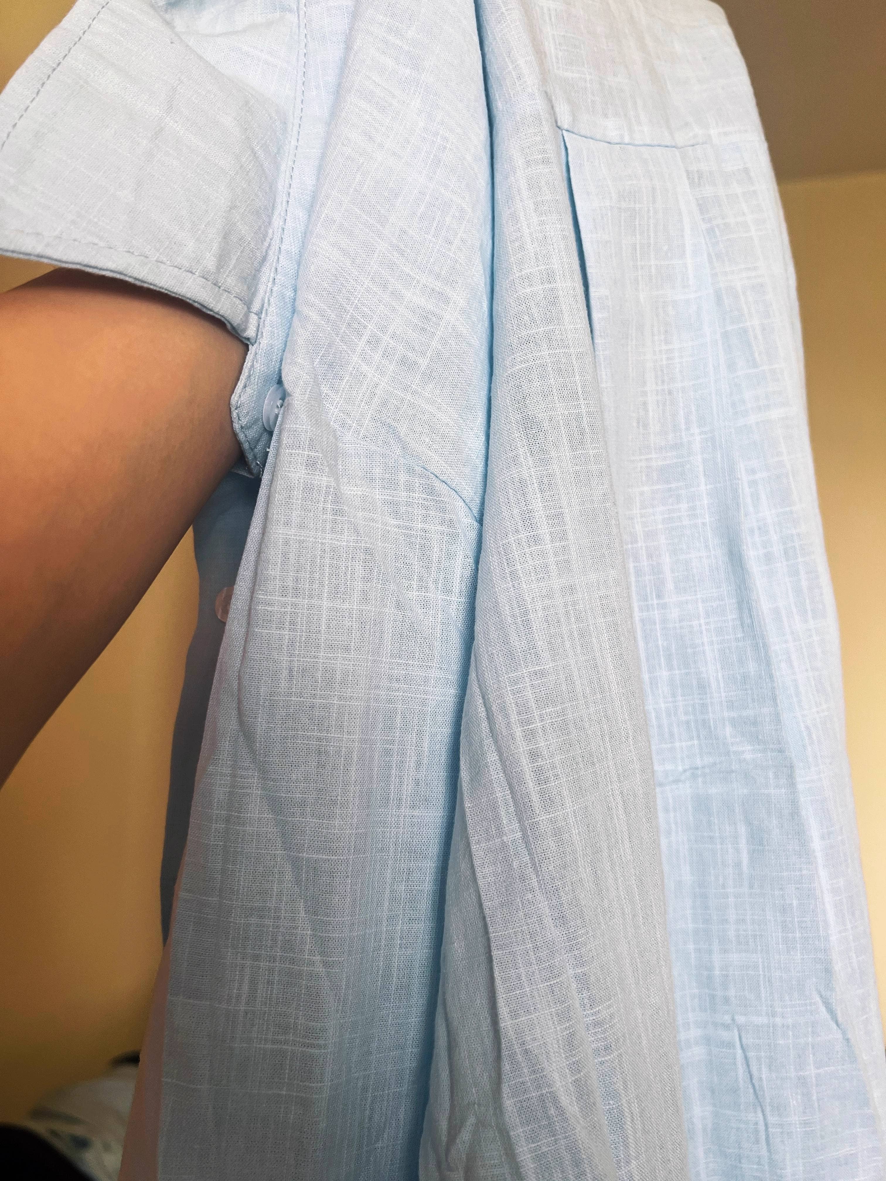 HIDDENBRAND - Wholesale Button Down Shirt - Women's - cotton linen blend button down shirt8