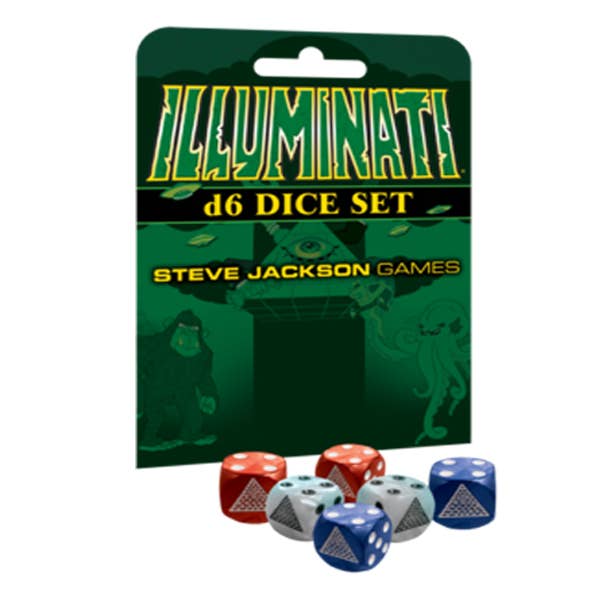 Illuminati d6 Dice Set for wholesale by Steve Jackson Games