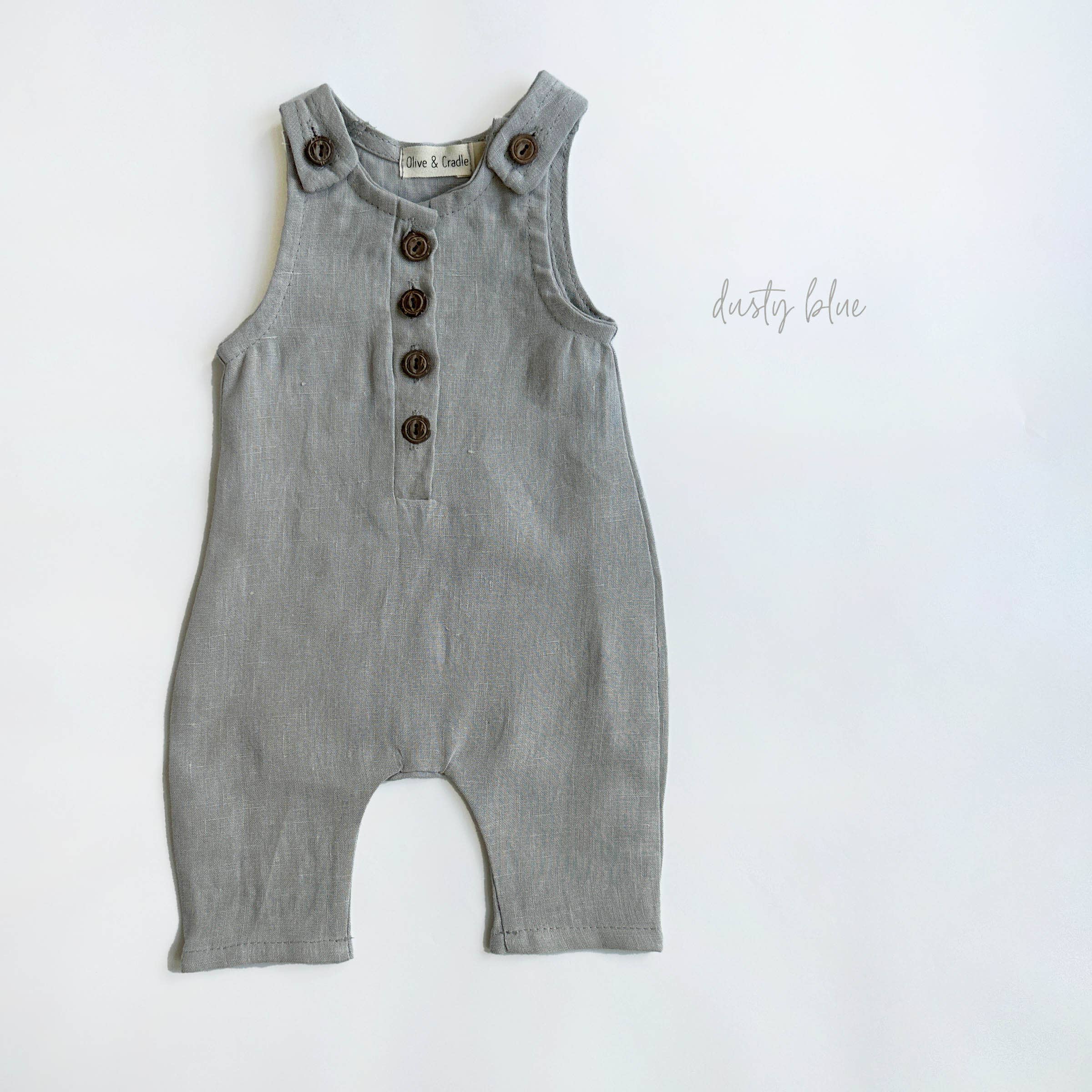 OLIVE & CRADLE - Wholesale Jumpsuit - Baby - Pierre II Linen Jumper10