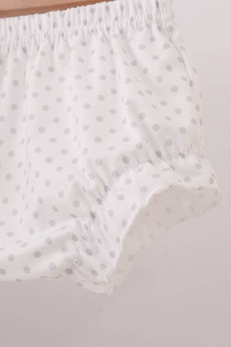 Mom & Co. - Wholesale Clothing Set - Baby - Navy christmas santa claus embroidery ruffle bloomer set3