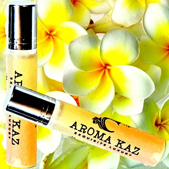 Huile parfumée roll-on Frangipanier pour la vente par Aroma Kaz