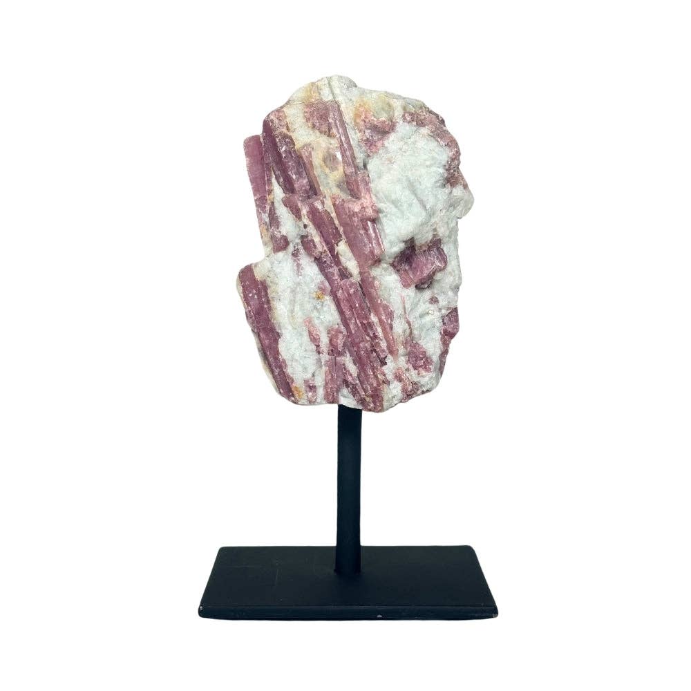 Earths Elements Wholesale - Wholesale Spiritual Stone/Crystal - Pink Tourmaline on Metal Base1
