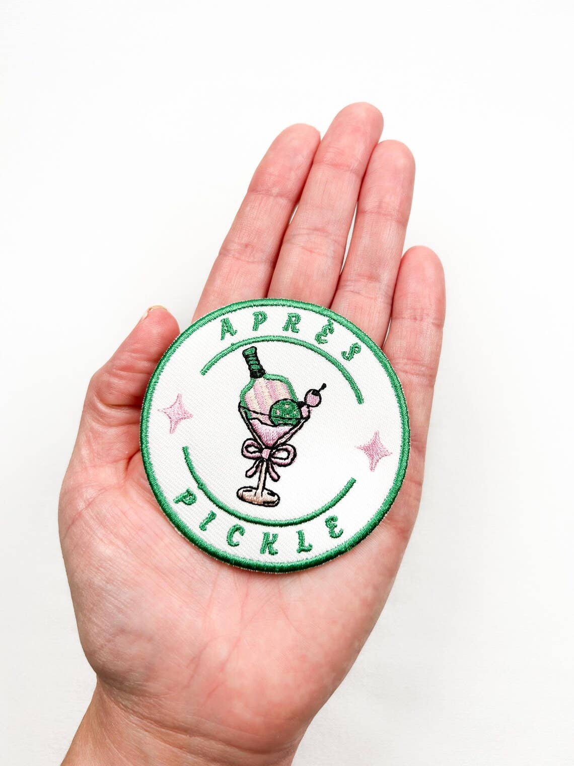Field Trip Threads - Wholesale Patch - Apres Pickle Embroidered Iron On Patch for Pickleball 2