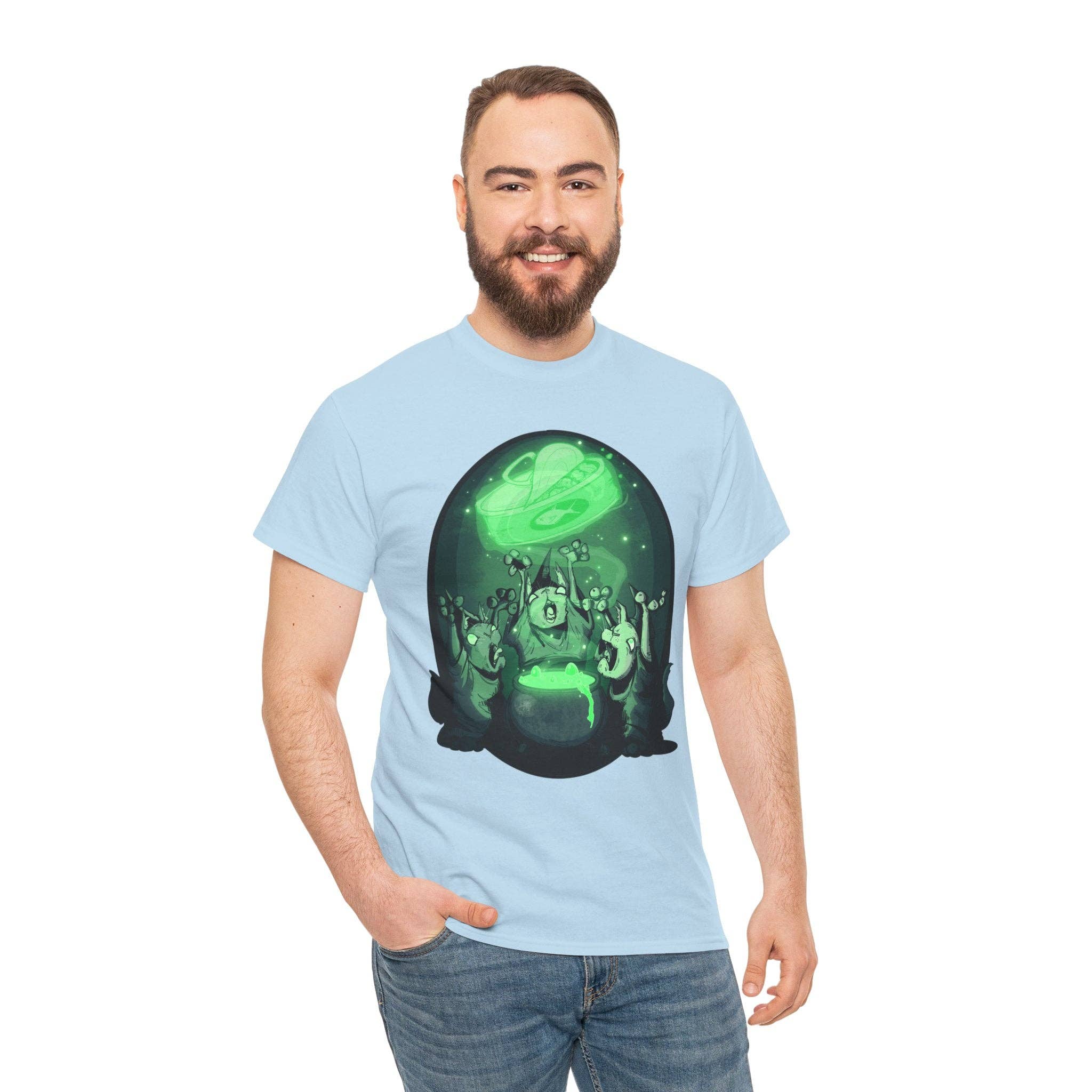 LVB Art - Vente T-shirt à imprimés – unisexe - T-shirt en coton épais unisexe Cat Coven43