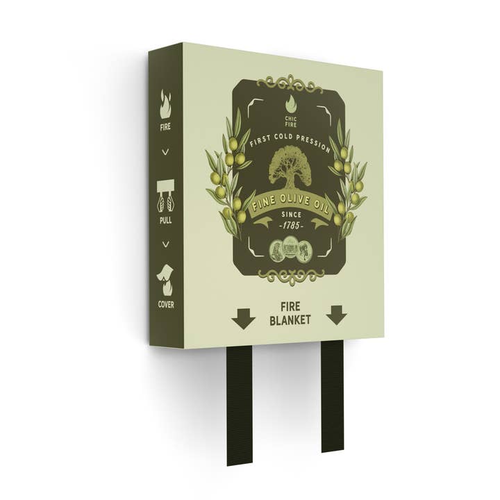 CHIC FIRE - Wholesale Kitchen Appliance - Design Fire Blanket - Olive Oil