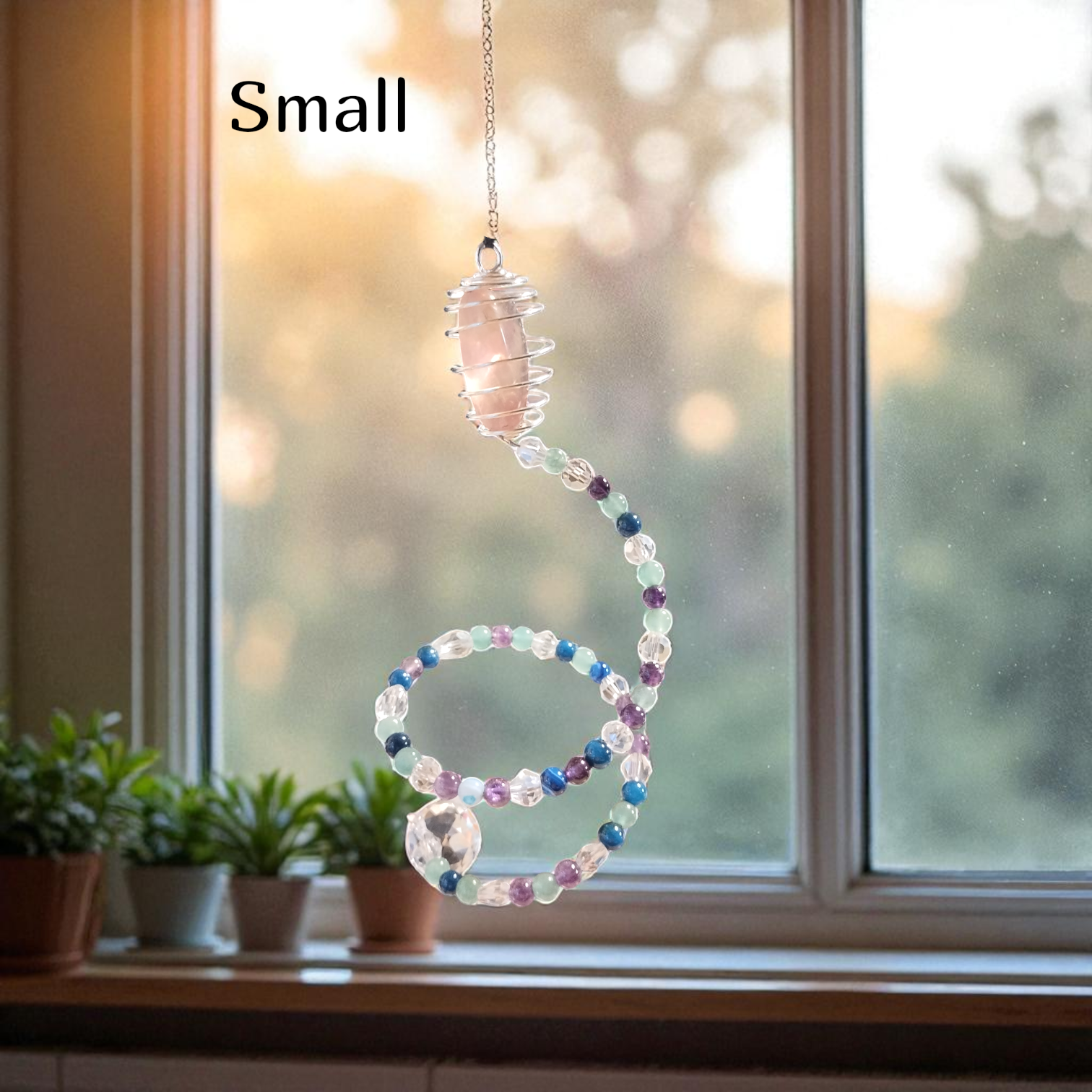 Funky Aura Boutique - Wholesale Suncatcher - Funky Spiral Sun Catchers - 3 sizes0