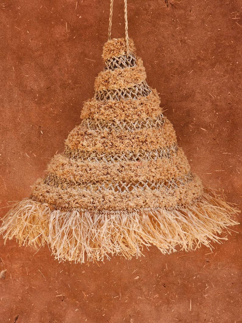 Melecraft - Wholesale Lamp Shade - Moroccan Straw and Raffia Pendant Light – Straw Lampshade1