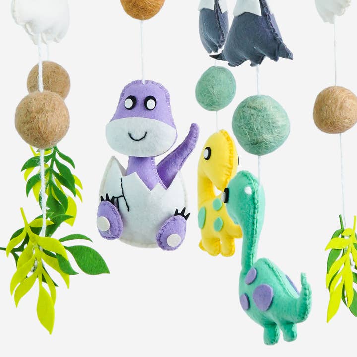 Ash and Vi - Wholesale Baby Mobile - Dino Doze – Handmade Cot / Crib Mobile1