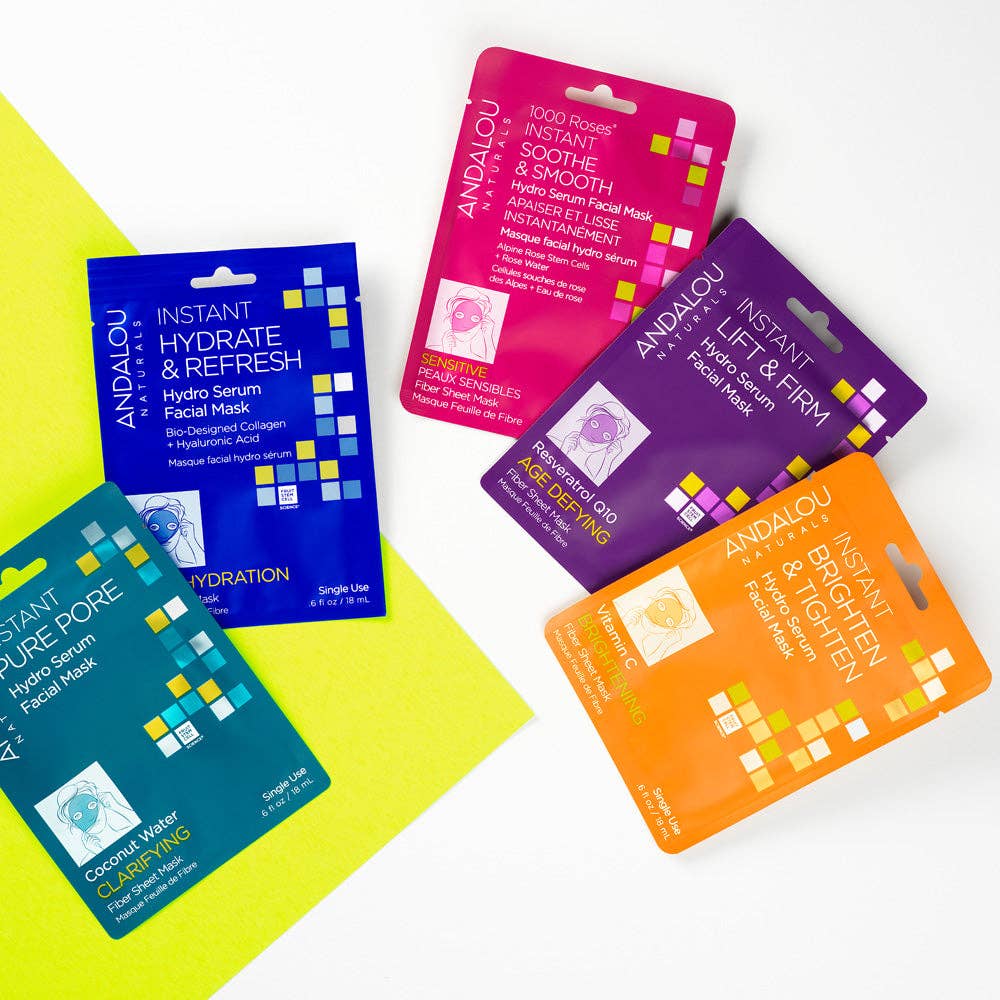 Andalou - Wholesale Skincare Face Mask - Deep Hydration Instant Hydrate & Refresh Sheet Mask7