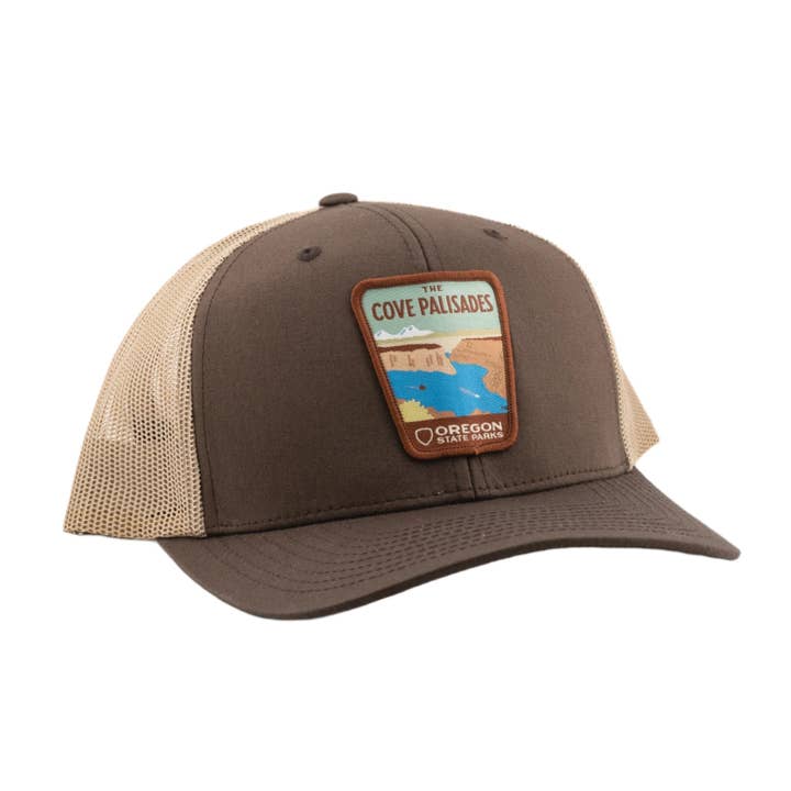 The Cove Palisades Trucker Hat for wholesale by Patchmarks