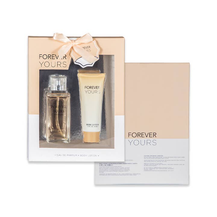 Damernas 2-delars set FOREVER YOURS Parfym & Lotion för wholesale av Deluxe Import Trading