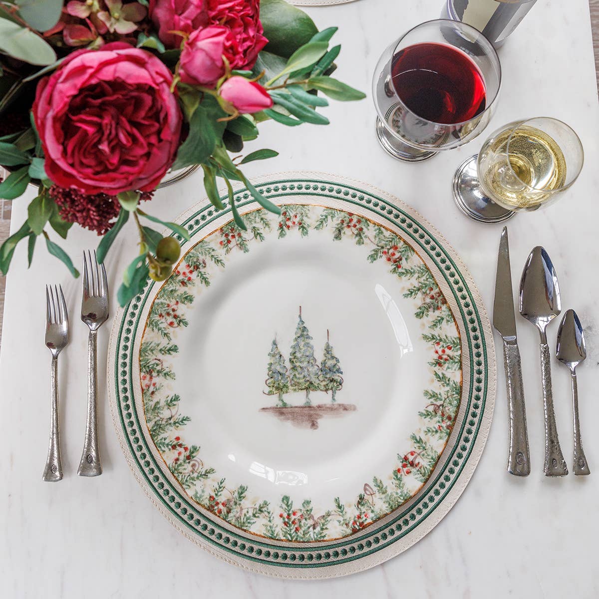 Arte Italica & Crown Linen Designs - Wholesale Placemat - Palermo Perla placemat - Uitverkoop9