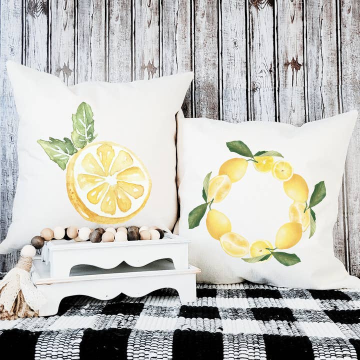 Go Charlotte - Wholesale Throw Pillow Cover - Lemon Pillow Cover