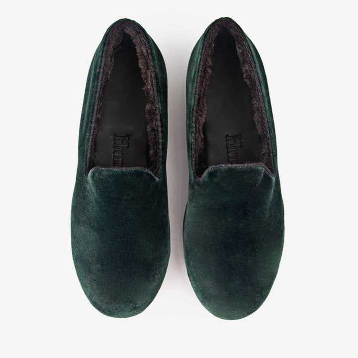 Green Velvet Loafers for wholesale by Humswear