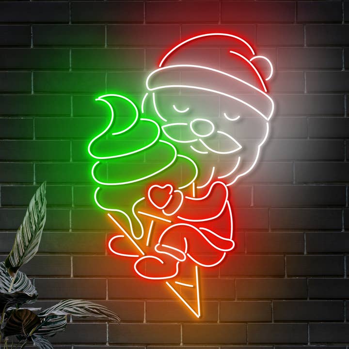Santa Hug Ice Cream Led Wall Art, Christmas Ice Cream Decor and other Purchase Wholesale ice cream cost. Free Returns & Net 60 Terms on Faire trending on Faire.