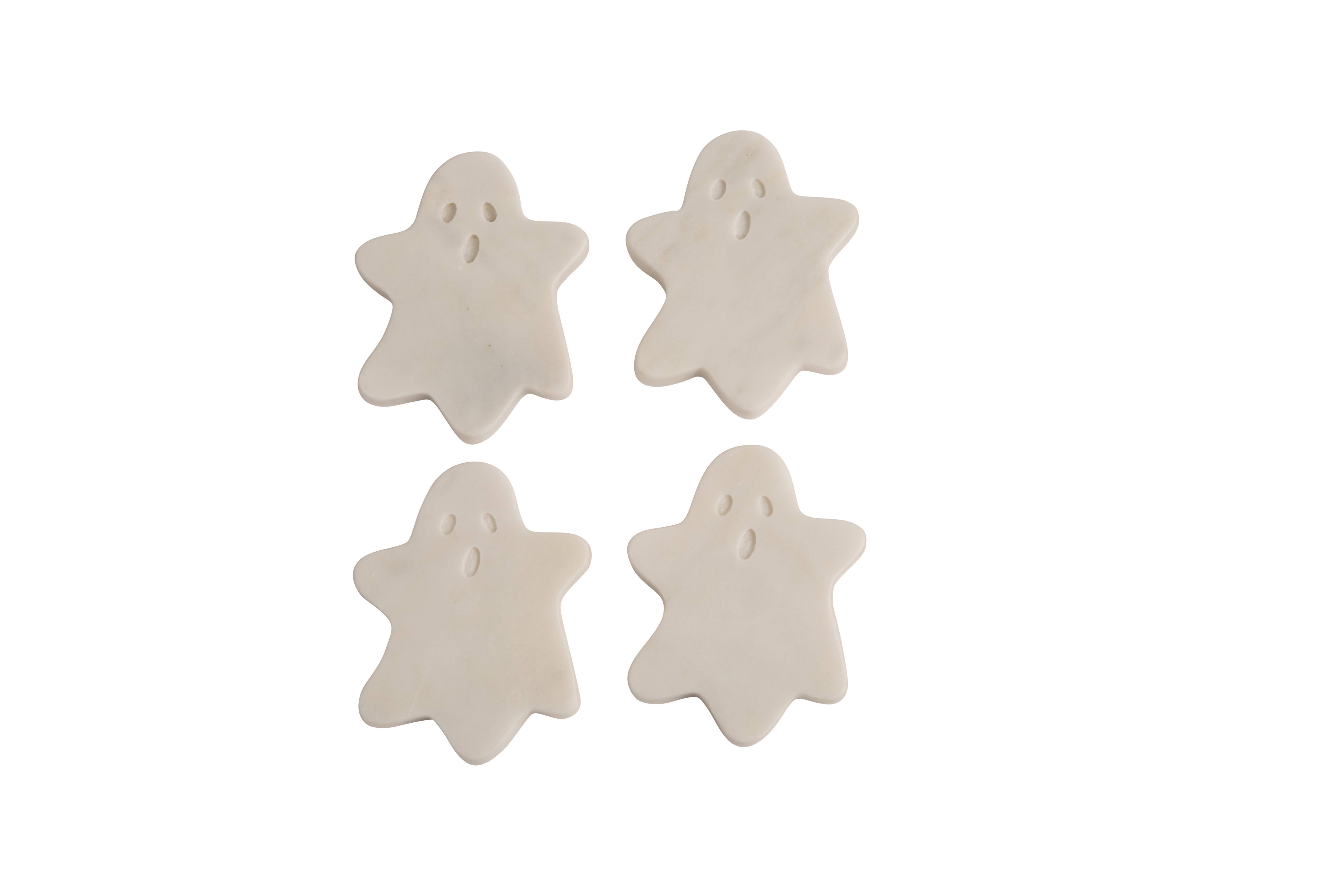 Be Home US - Wholesale Coasters - White Marble Ghost Coasters, Set of 40