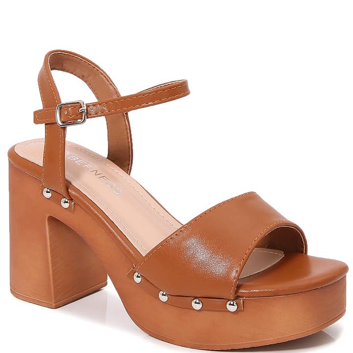 SIDE STUDDED WOOD HEEL 12 PAIRS, CHELSEA 12 for wholesale by JOIA ACCESSORIES