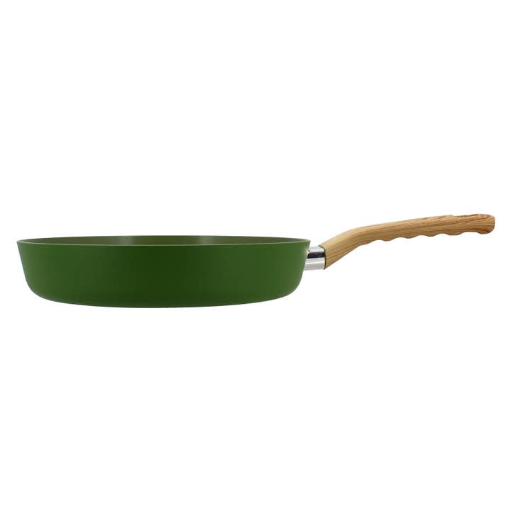 28cm aluminum induction olive frying pan for wholesale by Menastyl