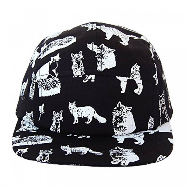 HATPHILE - Vente Casquette à visière plate – femme - Chapeau 5 panneaux en coton HatPhile Kitten Kitty Cat – Rose, Noir et Kaki7