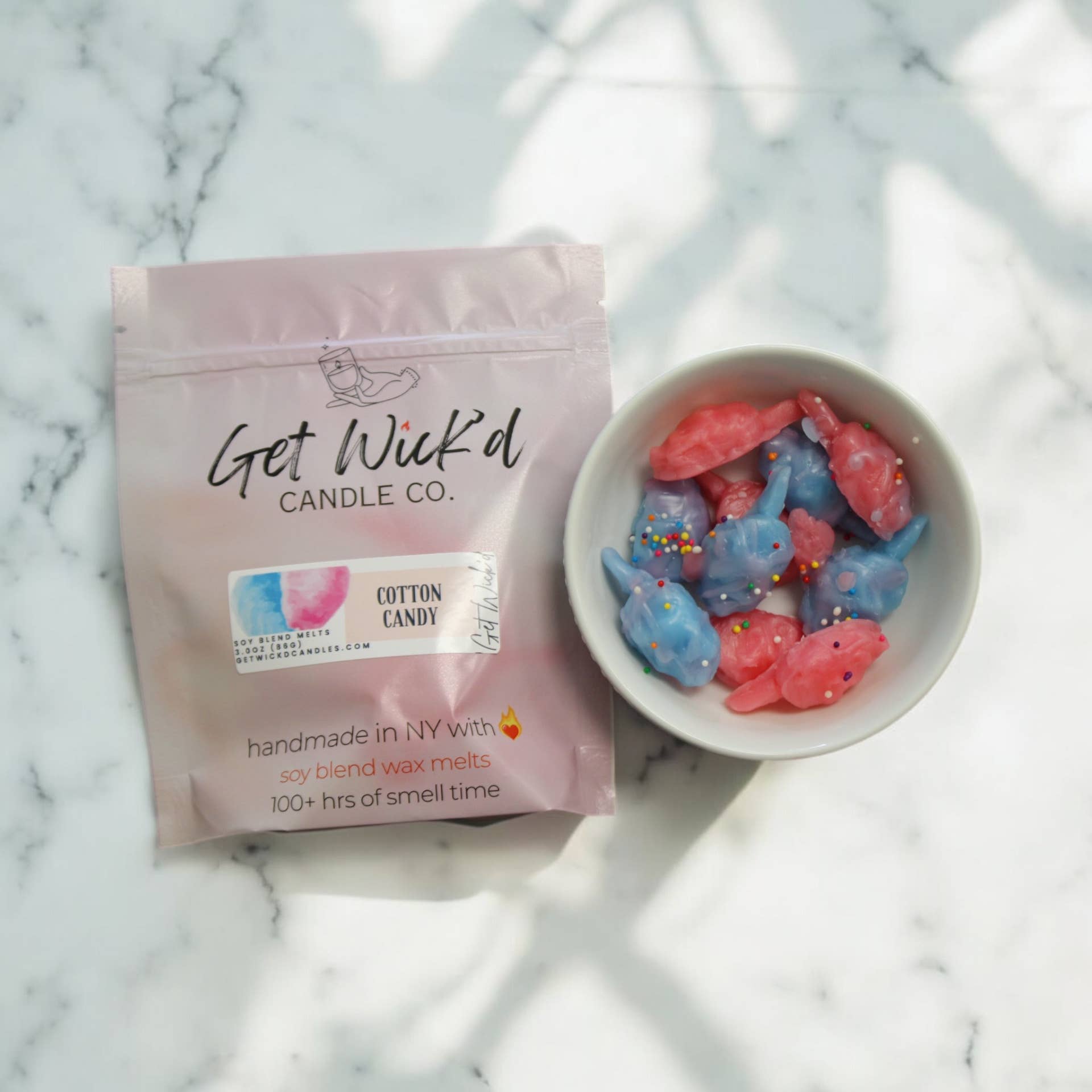 Get Wick'd Candle Co. - Wholesale Wax Melt - Cotton Candy Wax Melts1