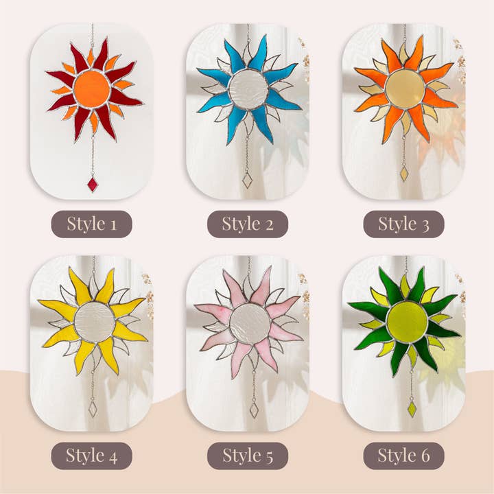 MondoBellissimo – wholesale Suncatcher – Stained Glass Sun F181