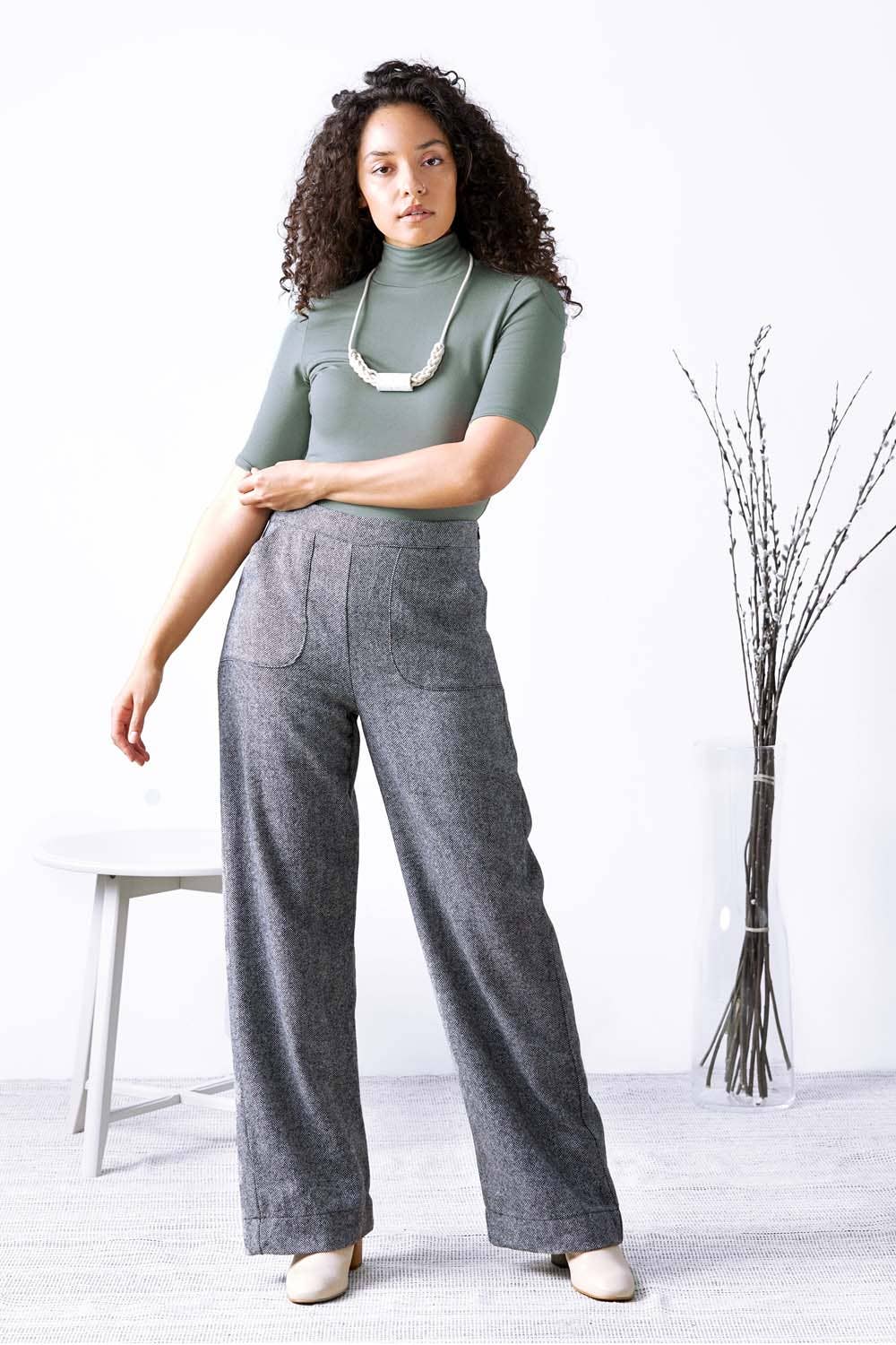 Meemoza - Wholesale Pants - Women's - Warhol Wool Pants (other colours)4