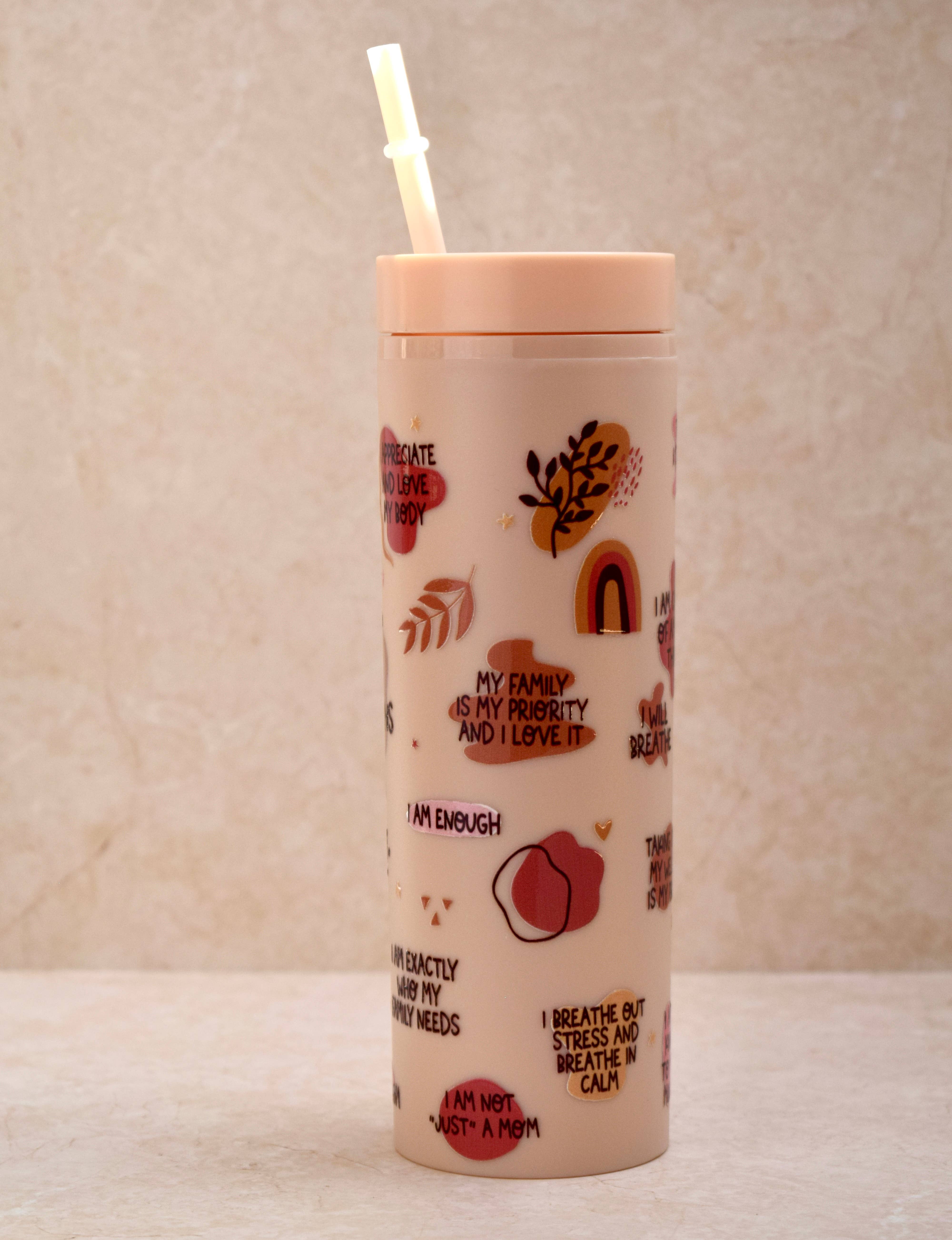 the cute cloud - Wholesale Insulated Mug/Tumbler - Tumbler cup Mom Daily Affirmations1