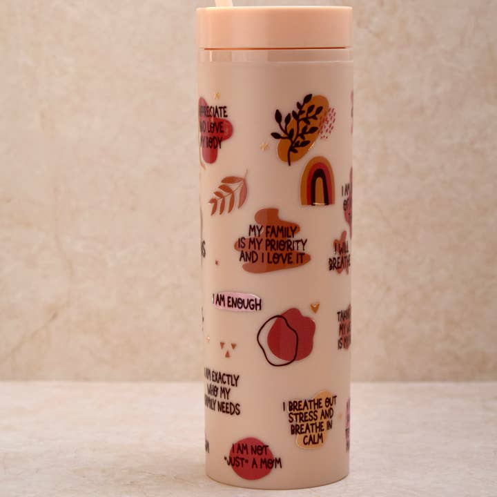 the cute cloud - Wholesale Insulated Mug/Tumbler - Tumbler cup Mom Daily Affirmations1