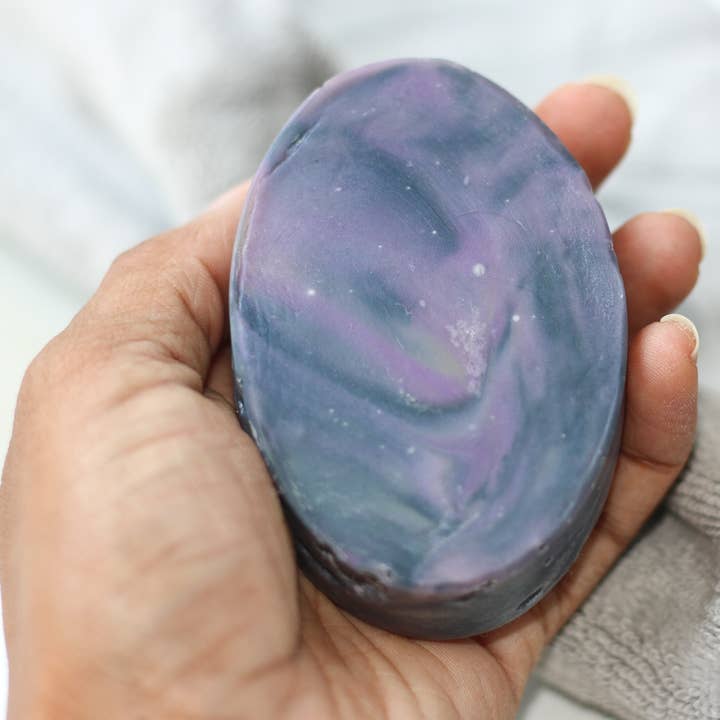 Rustic Lavender Massage Bar Soap – Spa Texture for wholesale by Enid b.