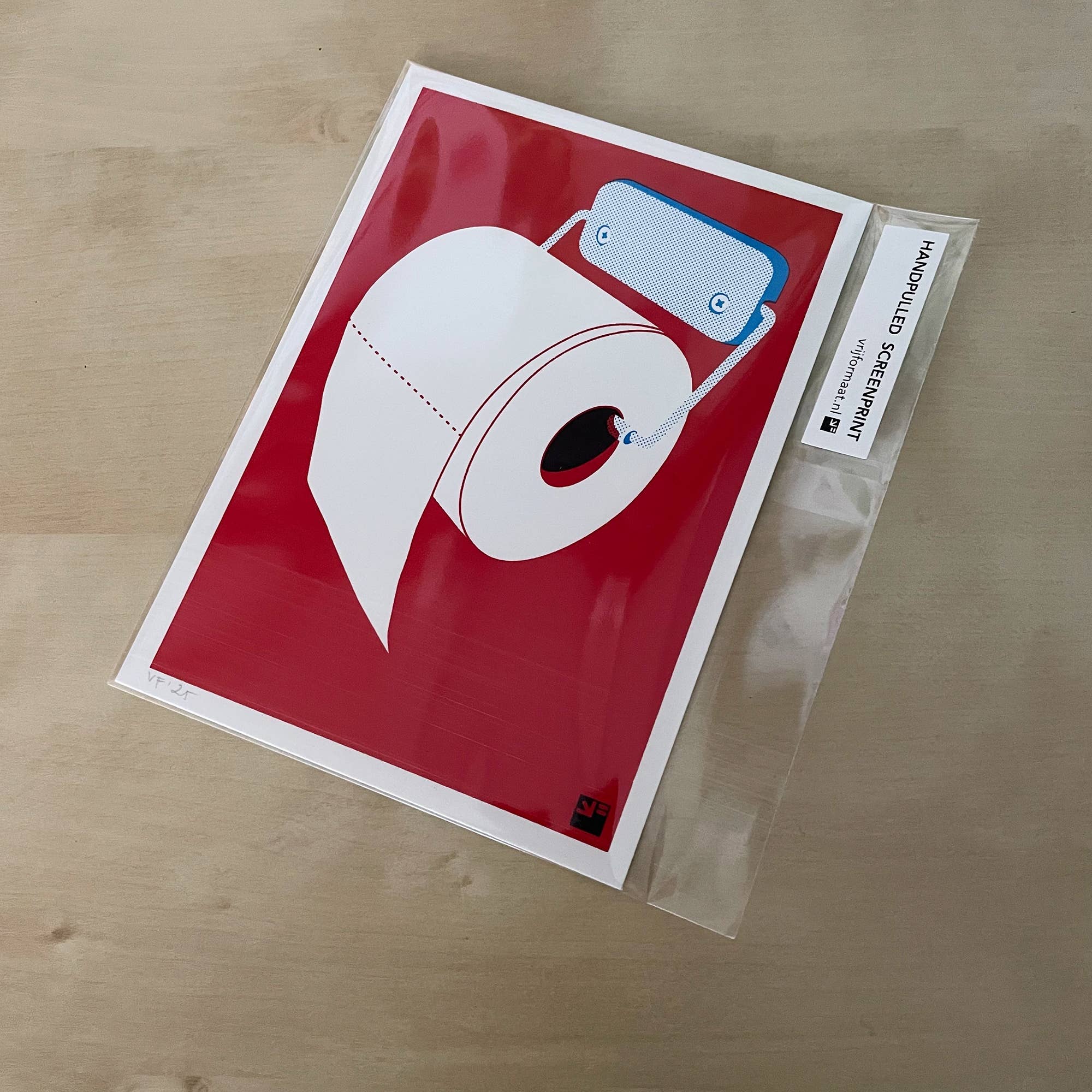VrijFormaat - Wholesale Art Print - Screenprint - Toilet Roll - Extra Ordinary - A61