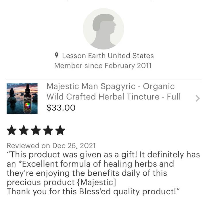 Kejiwa – wholesale Oralt tillskott/Vitamin – Majestätisk man Spagyria: Mäns toniska växtbaserade tinktur3