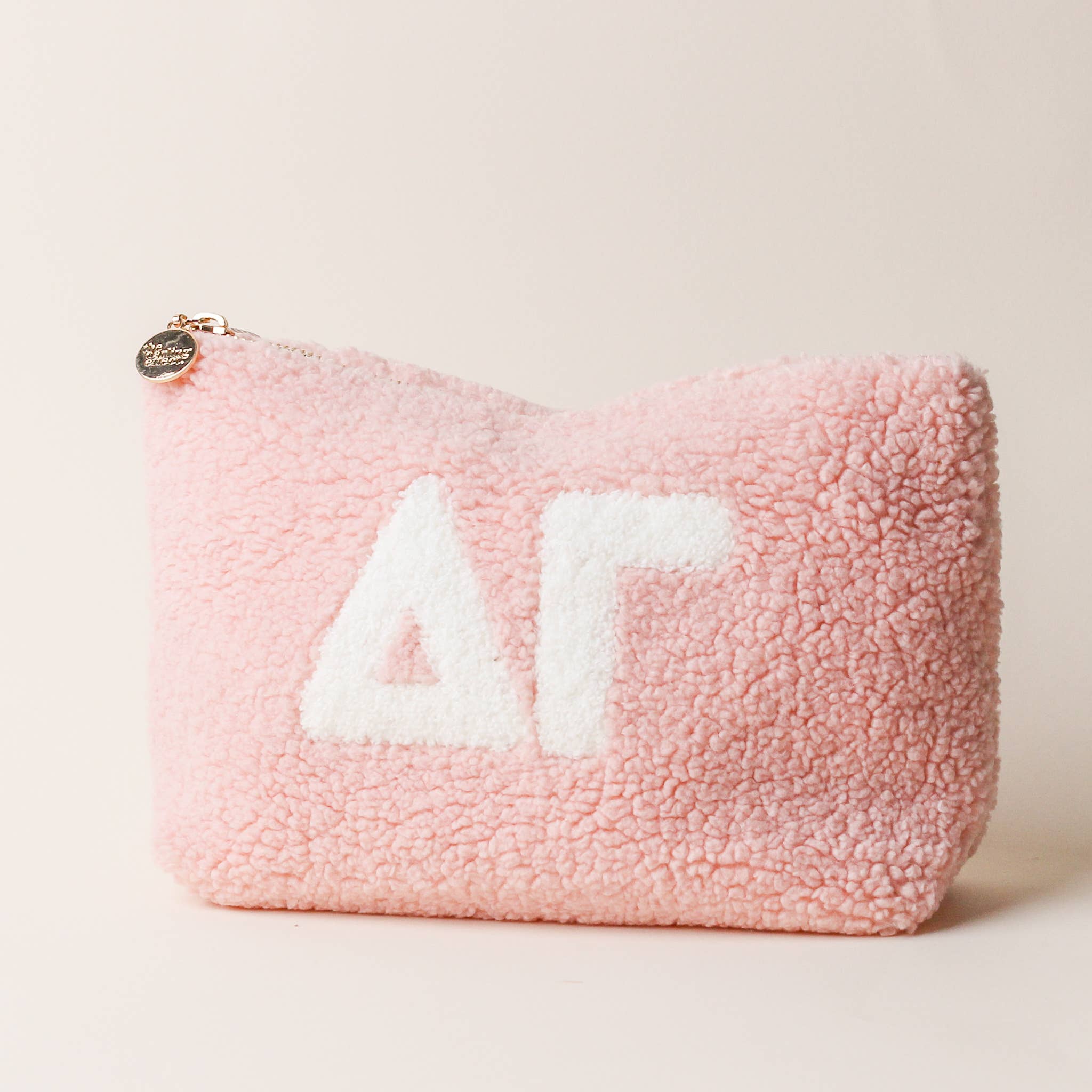 The Darling Effect - Wholesale Pouch - Women's - SORORITY SALE - Greek Letter Teddy Pouch - Blush7