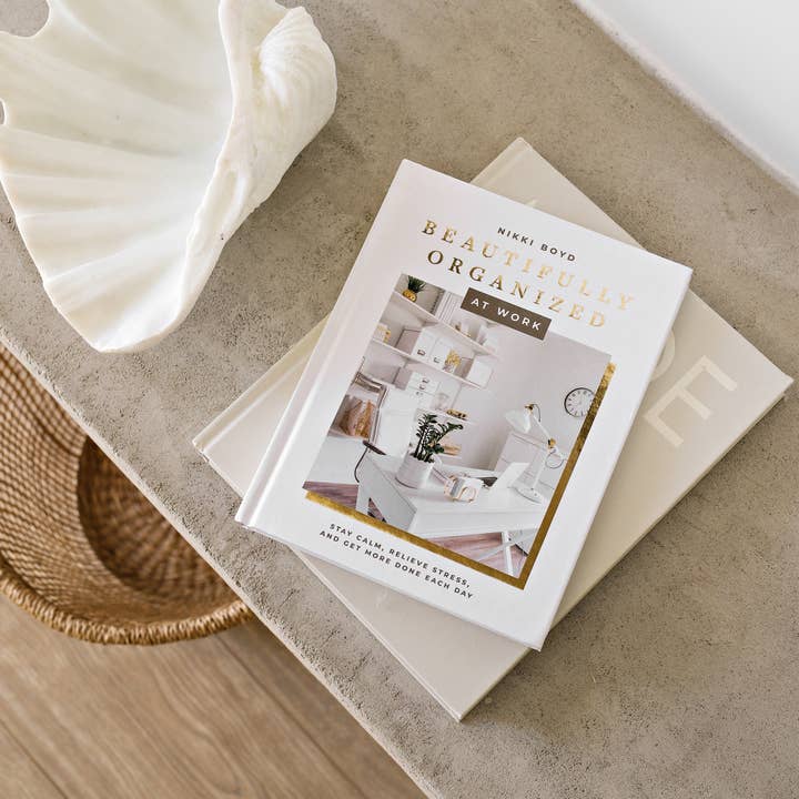 Paige Tate & Co. - Wholesale Book - Adult - Beautifully Organized at Work (White Coffee Table Books)