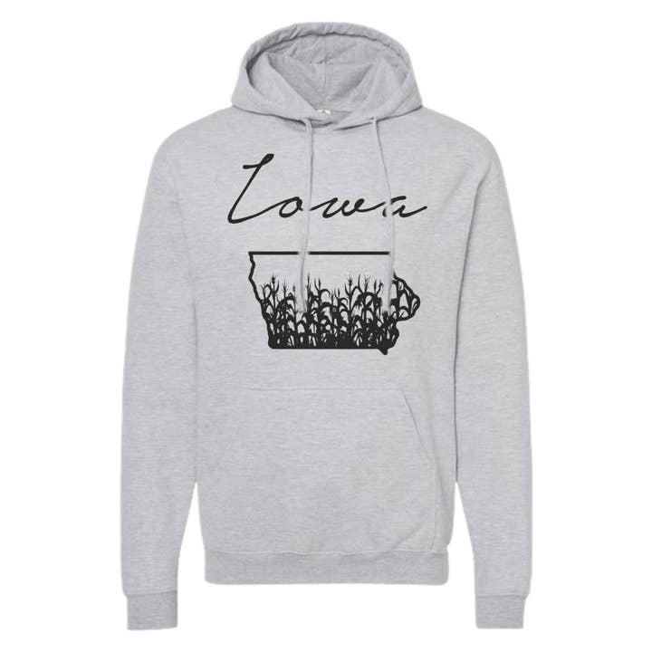 dkhandmade - Wholesale Graphic Sweatshirt - Women's - IOWA CURSIVE Sweatshirts and Hoodies 6
